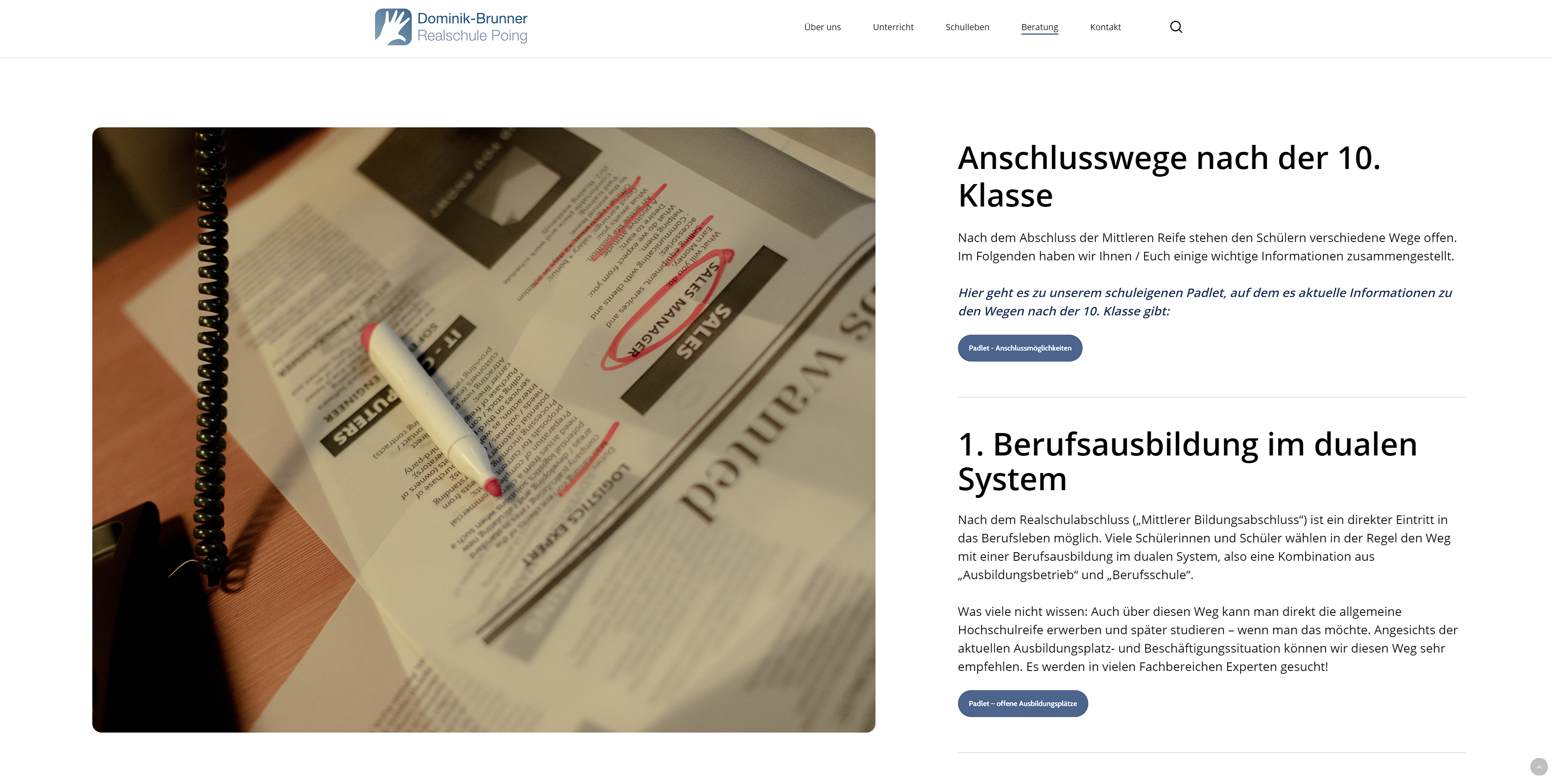 Unterseite – langer Screenshot